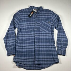 Timberland Pro Shirt Mens (Fits Tall XLT) Plaid Flannel Original Fit 100% Cotton